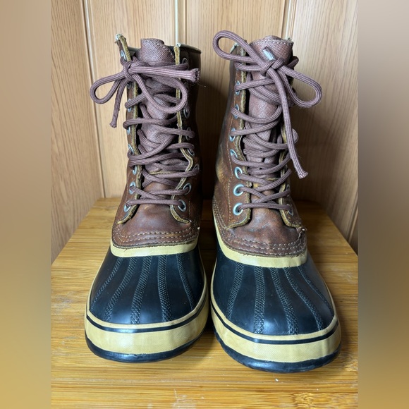Sorel 1964 Womens Duck Brown Leather Waterproof Winter Snow Boots Sz 8 - Picture 5 of 11